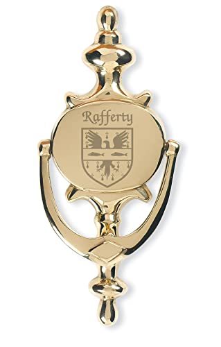 Rafferty Irish Coat of Arms Brass Door Knocker - Other Paint & Varnish