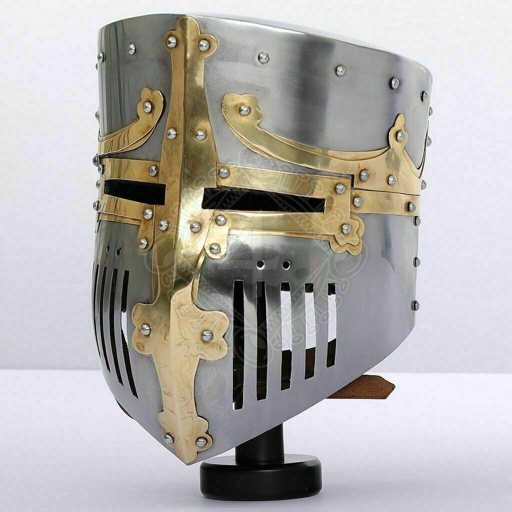 Medieval Great Helm of Castile Helmet Premium Quality Metal Armor ...