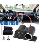 12V Car Cigarette Lighter Dual USB Power Outlet Socket Plug Adapter Acce... - $12.79