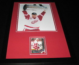 Brett Hull Signed Framed 11x17 Photo Display Red Wings Stanley Cup image 1