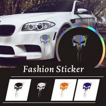 Skull 3D Decal Vinyl Decal Reflective Sticker Styling for Car Motorcycle - $8.93