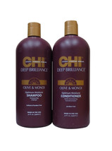 Chi Deep Brilliance Olive & Monoe Shampoo and Conditioner 32 oz Duo - $36.17