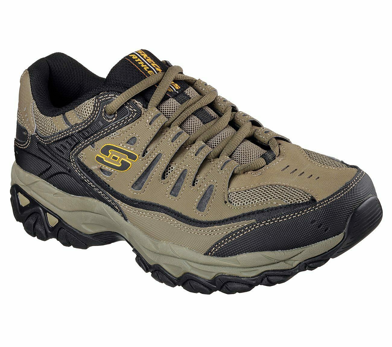 Skechers shoes 4E Wide Width Men's Pebble Memory Foam Leather Sporty ...