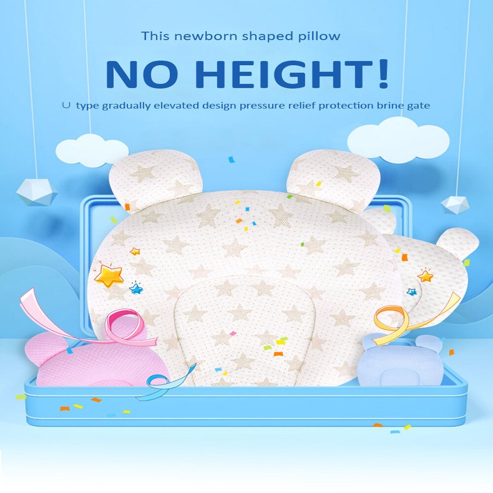 Baby Pillows Memory Foam Nursing Travel Pillow Infant Sleep Ne-Five-Pointed Star