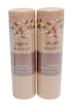 2 Bath & Body Works Maple Waffle Lip Balm 0.14 oz/4 G Each New Sealed Free Ship - $19.79