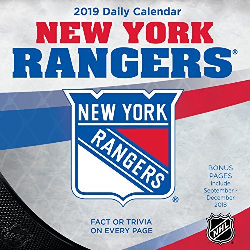 Turner 1 Sport New York Rangers 2019 Box Calendar Desk Calendar