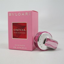 Omnia Pink Sapphire by Bvlgari 5 ml/ 0.17 oz Eau de Toilette Mini Splash NIB - $14.84