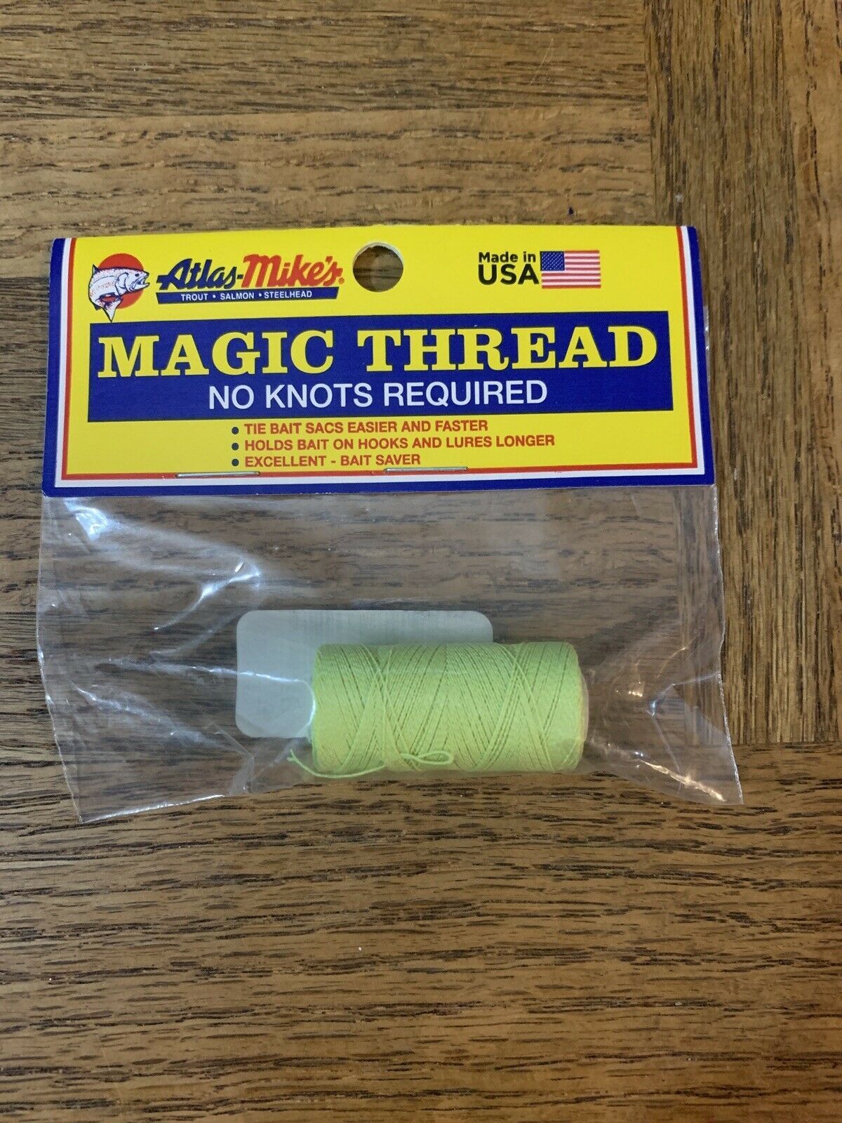 Atlas Mikes Magic Thread No Knots Required Green 100 Feet