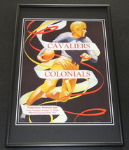 1947 Virginia vs George Washington Football Framed 10x14 Poster Official Repro