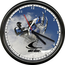 Sno Jet Logo Snowmobile Racing Dealer Retro Vintage Sign Wall Clock 