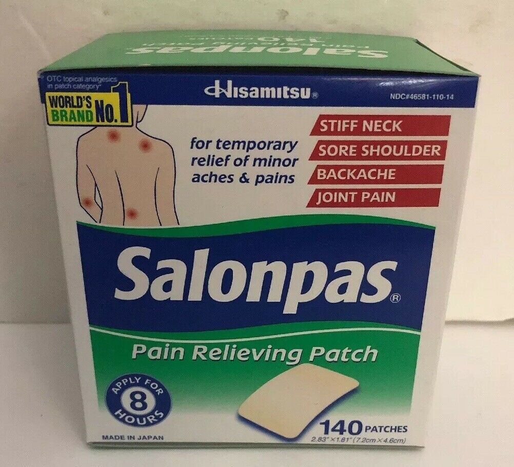 Salonpas 140 Pain Relieving Patches External Arthritis Joint Pain ...