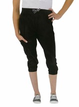 NWT Boston Traders Youth Girls' Capri Crop Travel Pants (Black, 7-8) - $14.83