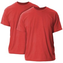 NEW Gildan Men&#39;S Ultra Cotton Adult T-Shirt, 2-Pack Red Medium Shirt Tee... - $11.87