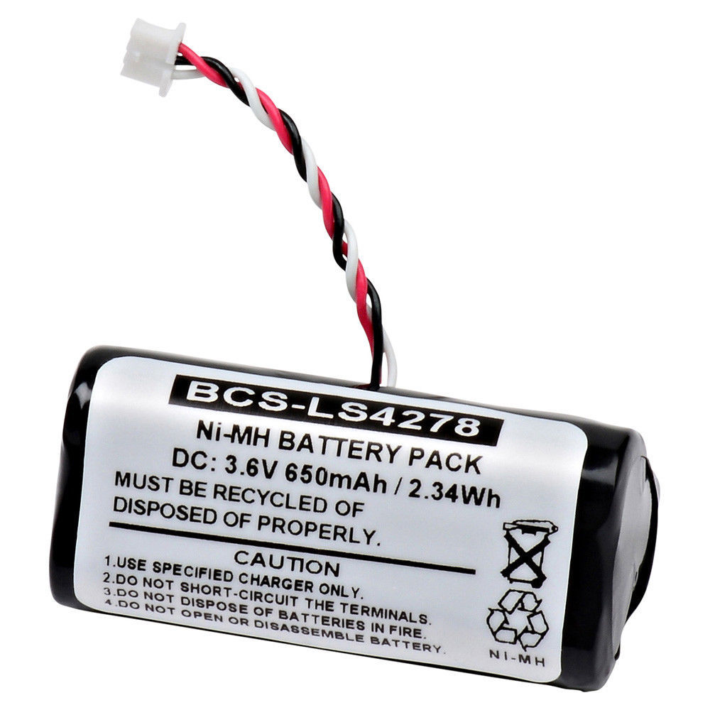 700mAh, 3.6V, NI-MH Replacement for Symbol LS4278 Rechargeable Battery Compatible with Motorola Symbol LS4278 Barcode Scanner Battery 700mAh, 3.6V, NI-MH Replacement for Symbol LS4278 Rechargeable Battery Compatible with Motorola Symbol LS4278 Barcode Scanner Battery