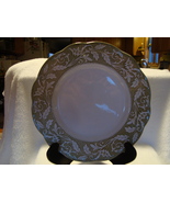 J &amp; G Meakin sterling renaissance green&amp;white porcelain dinner plate cir... - $15.00