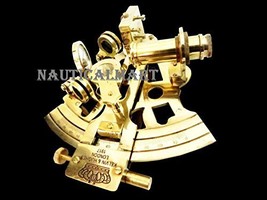 NauticalMart Pirate Collectible Antique Brass Sextant Maritime Decor Navigation