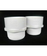 Spears PVC Plastic Pipe Fittings 3&quot; Male Adapter 436-030 Lot of 2 D2466 ... - $14.10