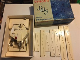 Vintage Singer 171276 Deluxe Monogrammer Atchmt for Slant Needle Zig Zag... - $49.49