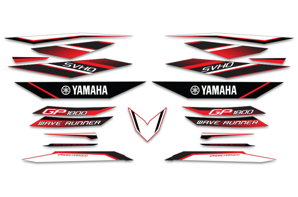 2017 YAMAHA WaveRunner GP 1800 Graphic Decal Kit OEM Stickers Jet Ski ...