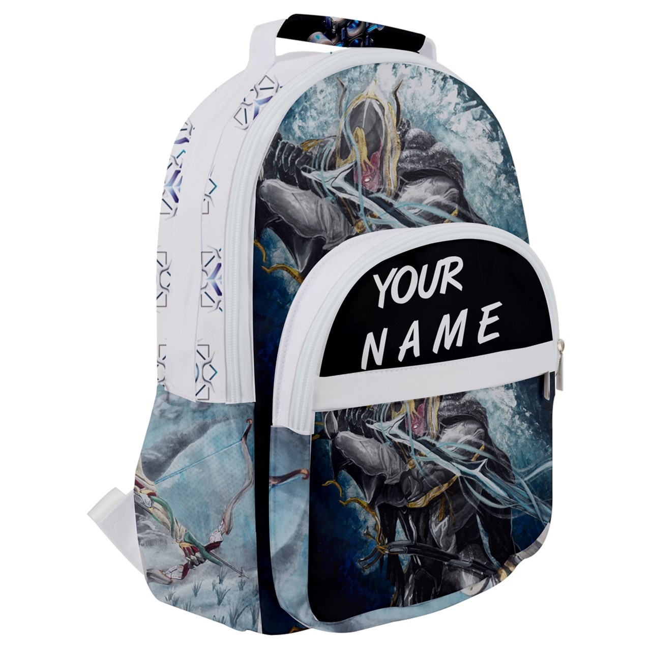 Rounded Multi Pocket Backpack kids school bag gamer gear geek nerd