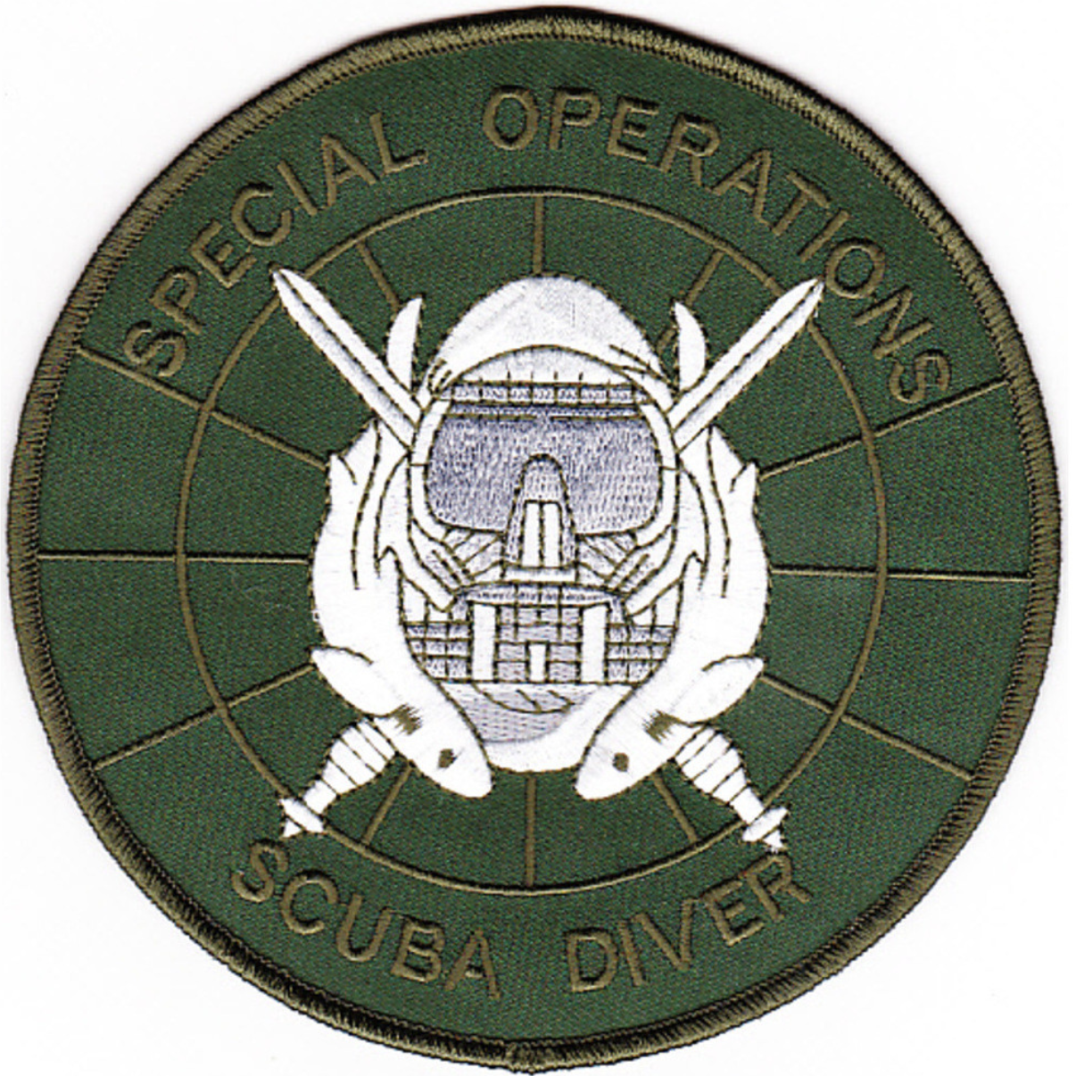 5" ARMY SPECIAL OPERATIONS SCUBA DIVER EMBROIDERED PATCH Patches