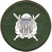 5" Army Special Operations Scuba Diver Embroidered Patch - $23.74