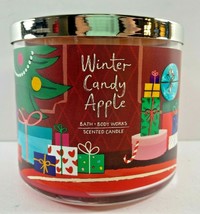 Bath & Body Works Winter Candy Apple 3- Wick Candle NEW - $29.69