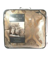 Croscill Alexander Tan King Bed Set With Comforter 2 Shams &amp; Bed Skirt P... - $318.99