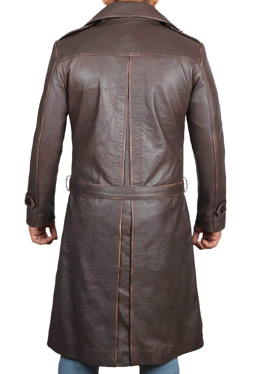 WATCHMEN RORSCHACH EARLE HALEY JACKIE LEATHER COAT - ALL SIZES ...