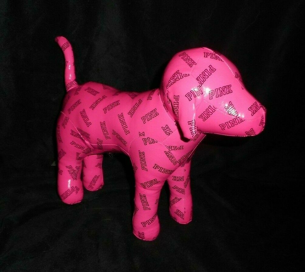 victoria's secret pink plush dog
