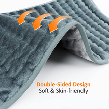 Electric Heating Pad for Back/Shoulder/Neck/Knee/Leg Pain Relief, 6 Fast Heating image 2