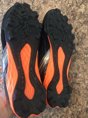 5Y Rawlings Gator Low Youth Baseball Cleats Black//Orange