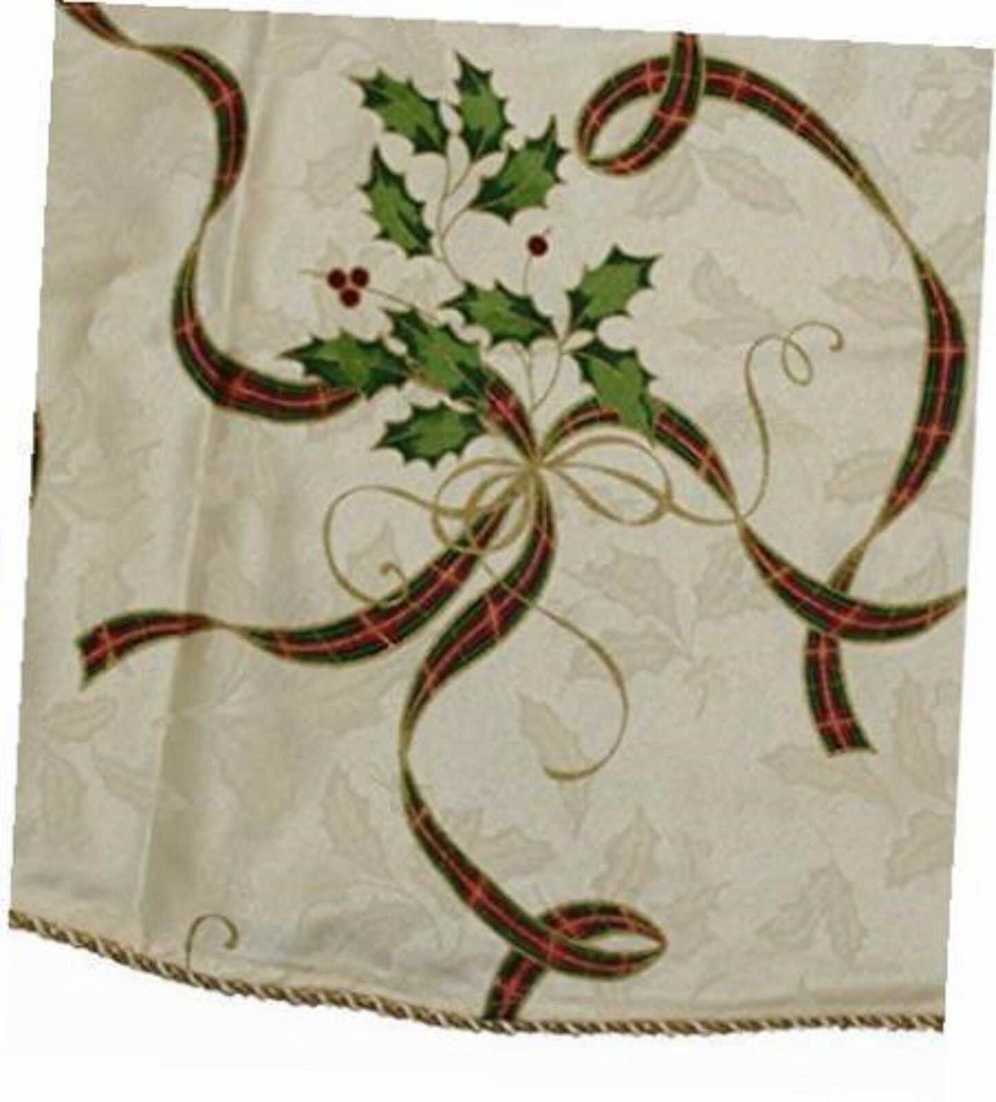 Lenox Holiday Nouveau Ribbon Tree Skirt 60