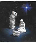 Avon Nativity Collectibles - Holy Family - 3 Piece Bisque Porcelain - $24.74