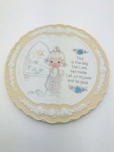 1994 Precious Moments Collection Plate This Is The Day That The Lord Has... - $7.60