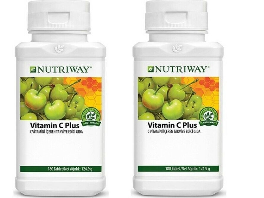 2 LOT Amway Nutriway Vitamin C Plus (2x180 tablets) 100% Original (NEW)