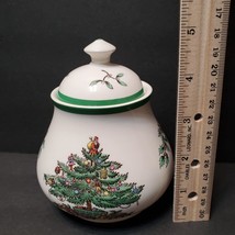 Spode Christmas Tree Jelly Jar / Jam Pot, Condiment Honey Pot, made in England image 7
