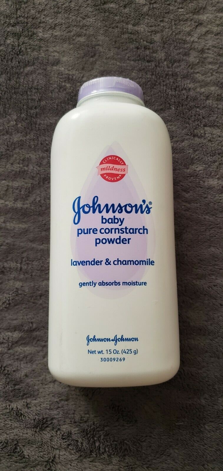 JOHNSON & JOHNSON'S BABY PURE CORNSTARCH POWDER - 15 OZ. - SEALED ...