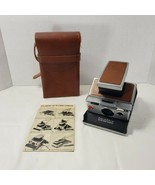 Vintage Polaroid SX-70 Land Camera With Case Tan Leather and Manual.  UN... - $249.99