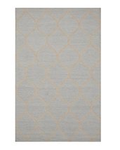 EORC ME1LTBL5X7 Hand-Tufted Wool Moroccan Rug, 5' x 7', Light Blue - $118.80
