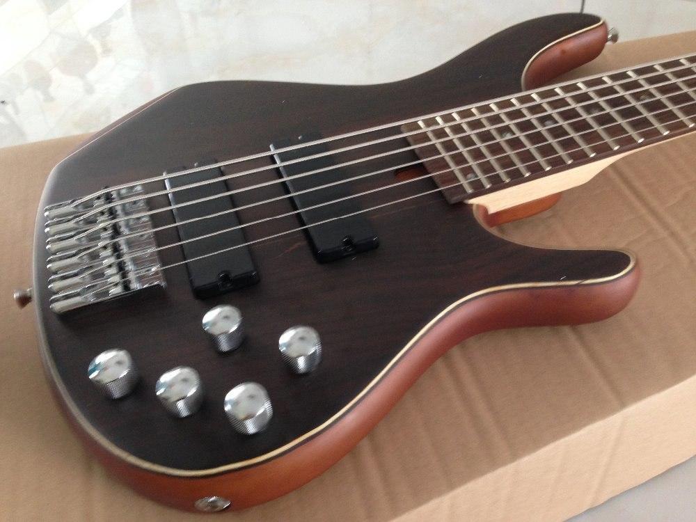 High quality 6strings electric bass guitar active pickups solid
