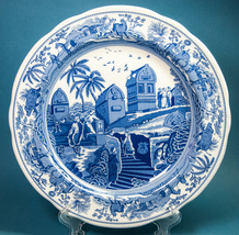 Spode Blue Room Collection Caramanian Porcelain Dinner Plate 10.5" Mint - $19.99
