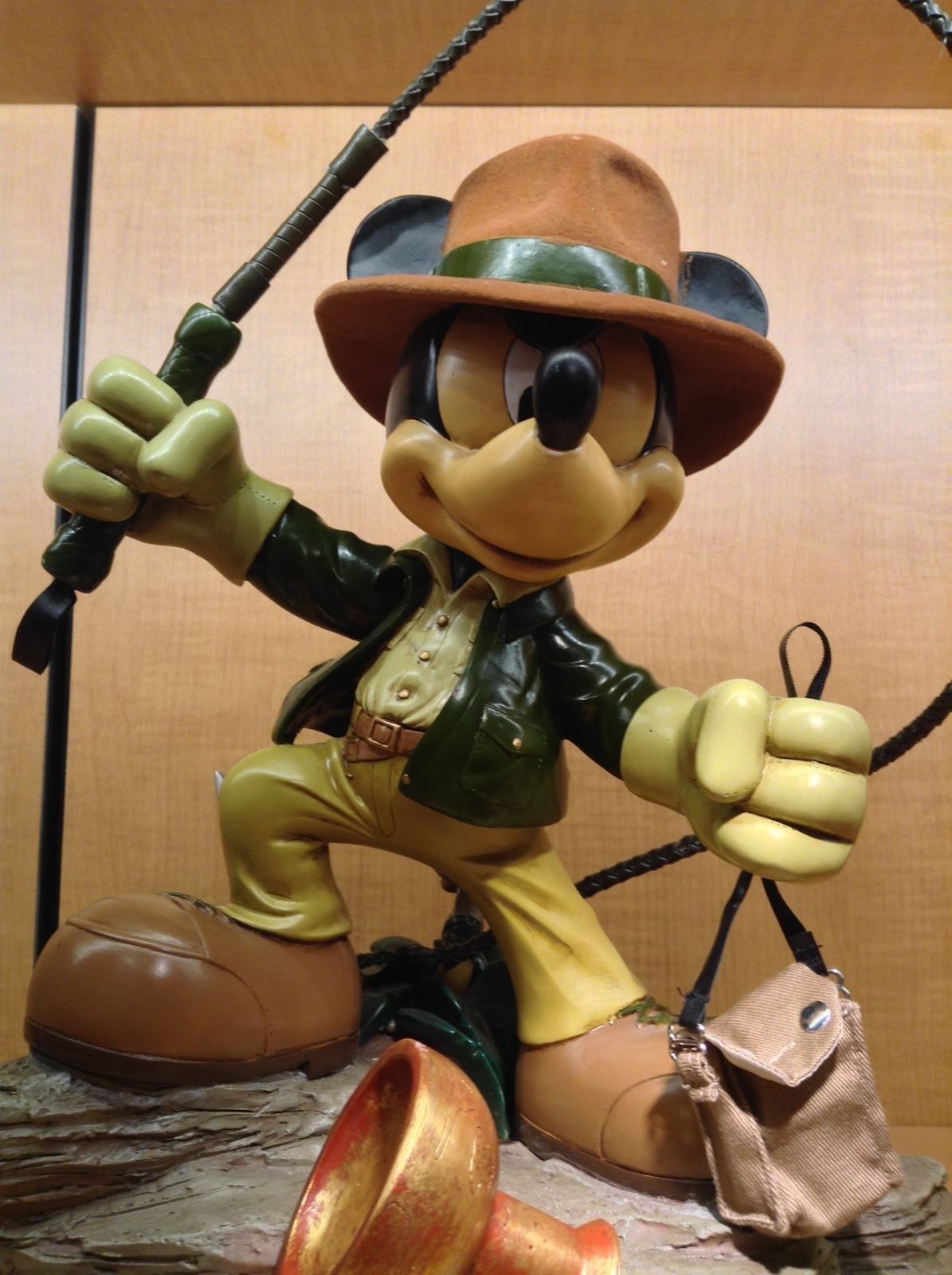 mickey mouse indiana jones statue