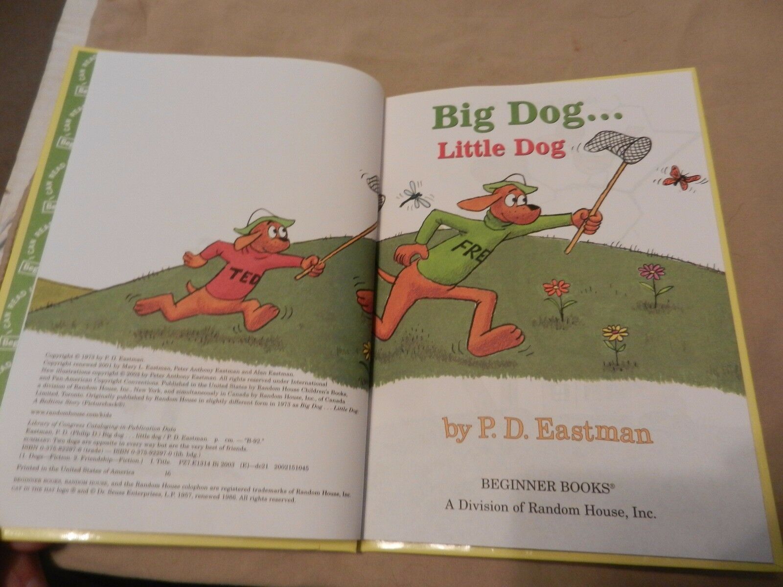 Big Dog . . . Little Dog by P.D. Eastman Dr. Seuss Beginner Books 2003 BN - Fiction & Literature