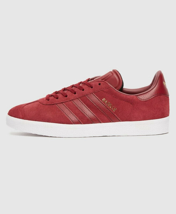 adidas Originals Gazelle Suede Shoes in Red and White