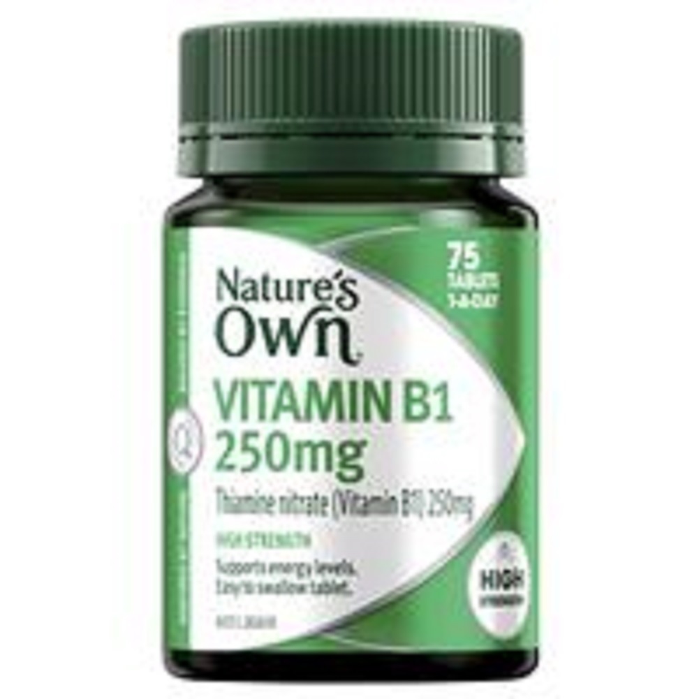 Nature's Own Vitamin B1 250mg - Vitamin B - 75 Tablets
