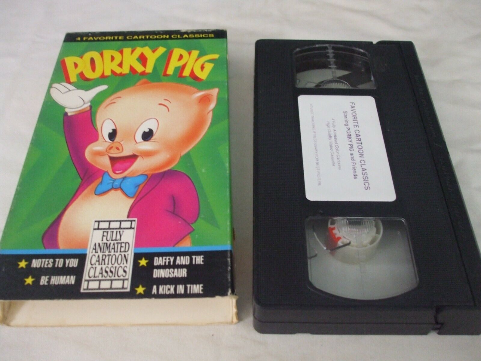 Porky Pig - 4 Favorite Cartoon Classics (VHS, 1992) - VHS Tapes