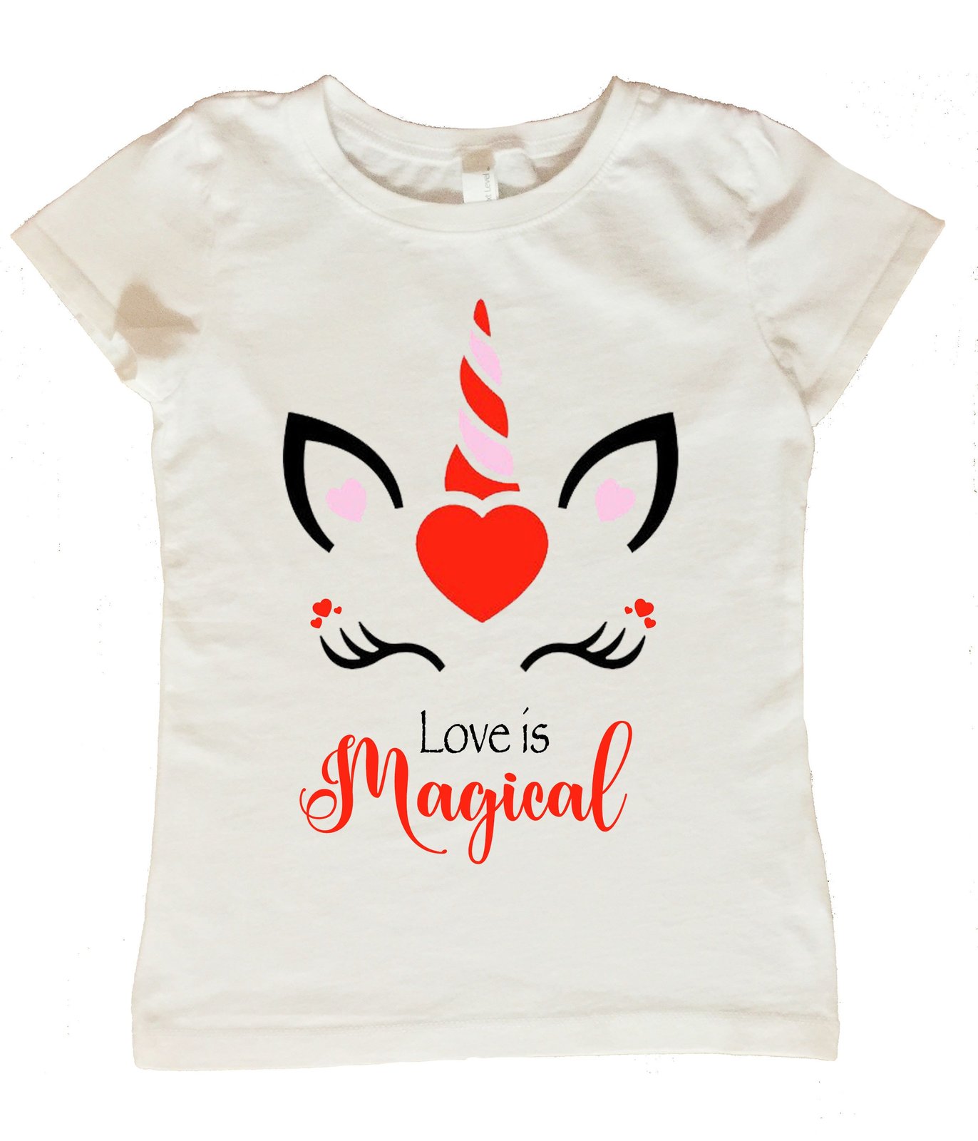 Unicorn Valentines Day Shirt, Valentines Day Shirt for Girls, Love is Magical Va