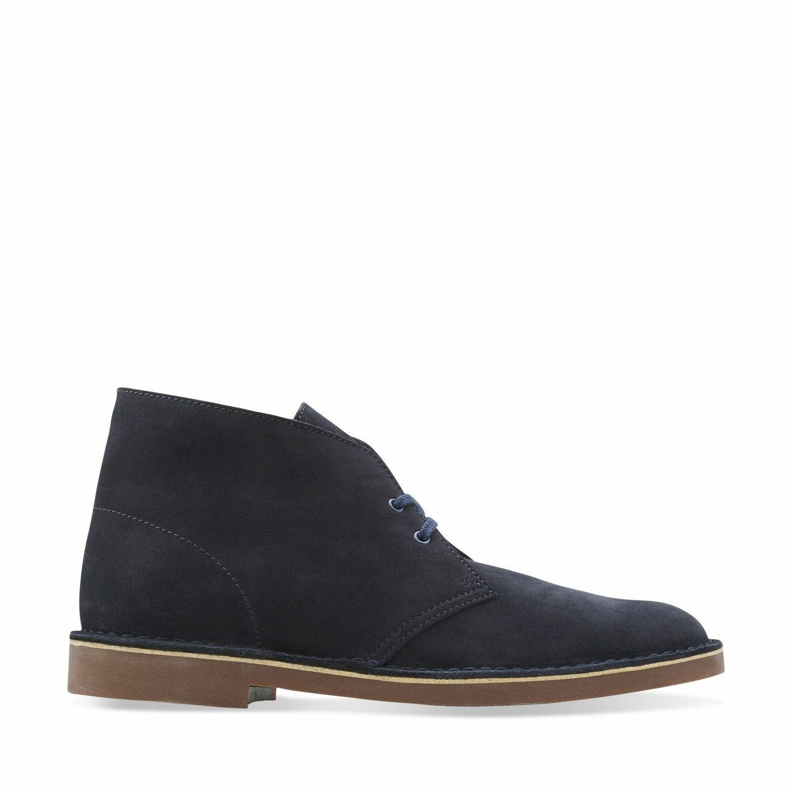 Clarks Originals Bushacre Men's Navy Blue Suede Desert Boots 26106782 ...