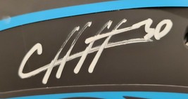 CHUBA HUBBARD SIGNED CAROLINA PANTHERS F/S ECLIPSE AUTHENTIC HELMET BECKETT COA image 2